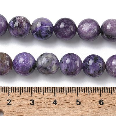 Natural Charoite Beads Strands G-C270-O02-10-1