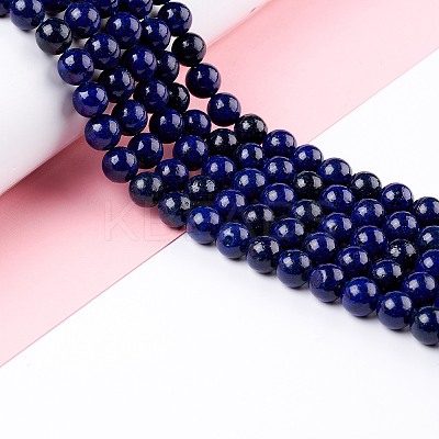 Natural Lapis Lazuli Round Beads Strands LS-G-I181-10-10mm-1