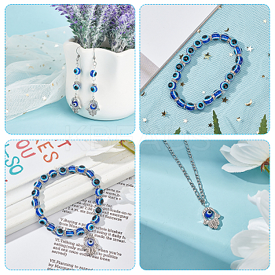 DIY Evil Eye Jewelry Kits DIY-NB0004-73AS-1