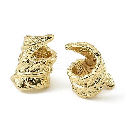 Brass European Beads KK-C107-15G-1