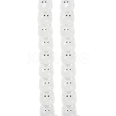 Transparent Glass Beads Strands LAMP-L078-010I-1