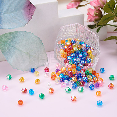1080Pcs 12 Style Transparent Acrylic Beads PACR-TA0001-11-1