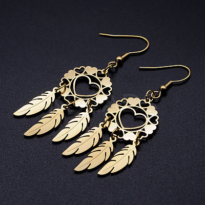 201 Stainless Steel Chandelier Earrings STAS-S105-JN356-2-1