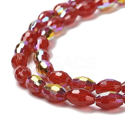 Baking Paint Glass Beads Strands DGLA-D001-02E-1