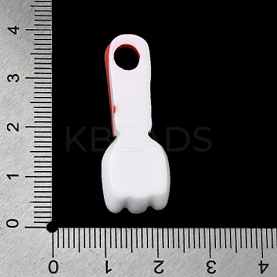 Opaque Resin Pendants RE-CBAFB71-01B-1