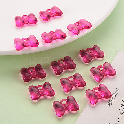 Transparent Acrylic Pendants X-TACR-T024-02BA-906-1