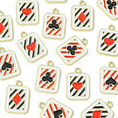 16Pcs 4 Styles Alloy Enamel Pendants ENAM-FS0001-69-1