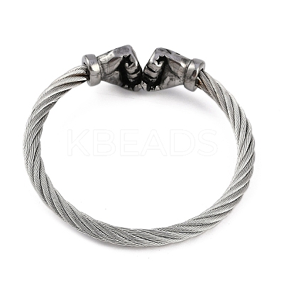 304 Stainless Steel Bangles for Women STAS-M023-19A-1
