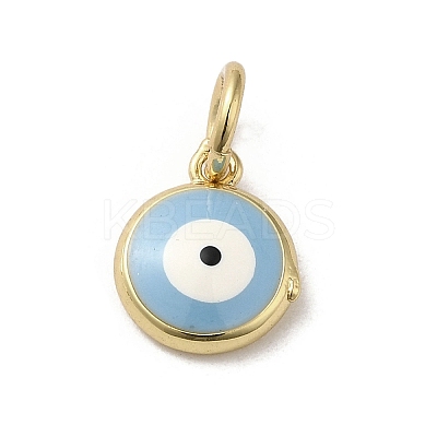 Brass Enamel Charms KK-E092-13G-02-1