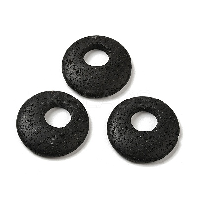 Natural Lava Rock Pendants G-T122-76R-1