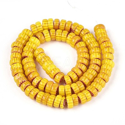 Handmade Millefiori Glass Beads Strands X-LAMP-T021-27B-01-1