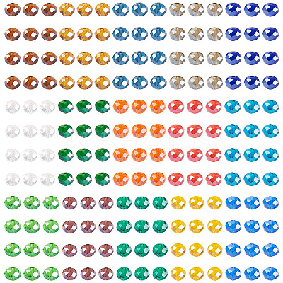 450Pcs 15 Colors Electroplate Glass Beads EGLA-TA0001-93-1