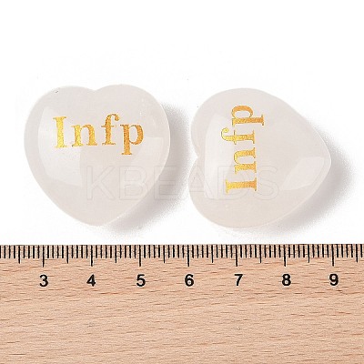 Natural Quartz Crystal Heart Engraving MBTI Figurines Statues for Home Office Desk Decorations X1-G-K353-05H-1