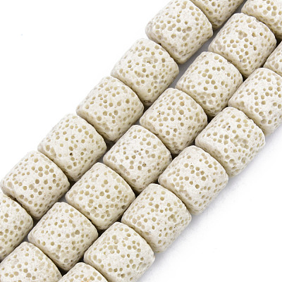 Synthetic Lava Rock Beads Strands G-S359-171M-1