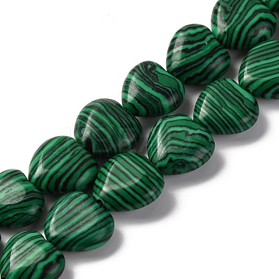 Synthetic Malachite Beads Strands G-I372-A16-01-1