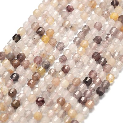 Natural Violet Strawberry Quartz Beads Strands G-A260-A55-01-1