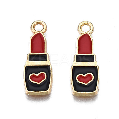 Rack Plating Alloy Enamel Pendants ENAM-T011-172-1