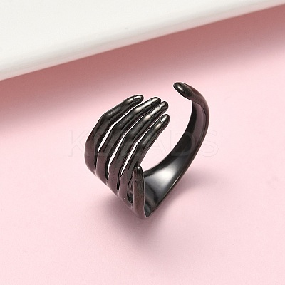 304 Stainless Steel Cuff Open Rings LS-RJEW-D338-02D-EB-1