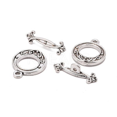 Tibetan Style Alloy Toggle Clasps X-LF1081Y-NF-1