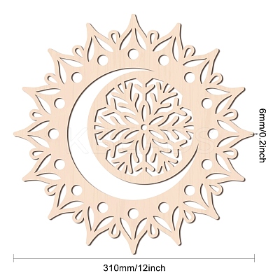 Laser Cut Wooden Wall Sculpture WOOD-WH0105-008-1