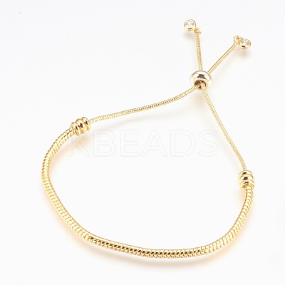 Adjustable Brass Bolo Bracelets BJEW-P218-05G-1