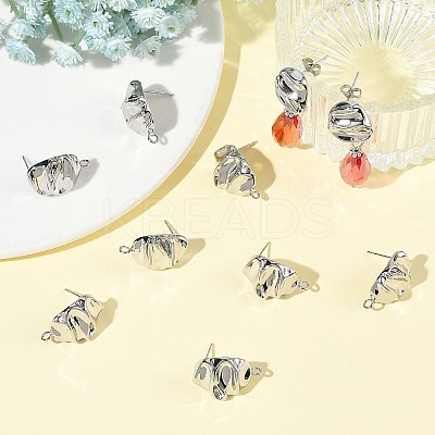 SHEGRACE Brass Stud Earring Findings XGRQ64491-870P-1