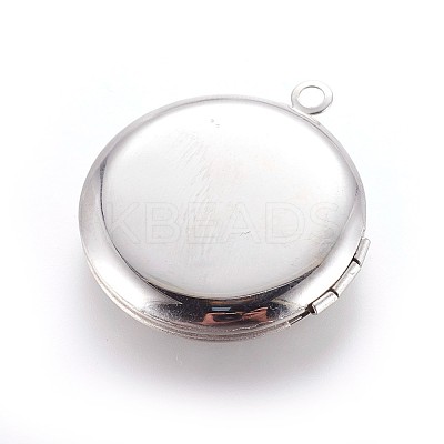 Tarnish Resistant 304 Stainless Steel Locket Pendants STAS-P237-04P-1