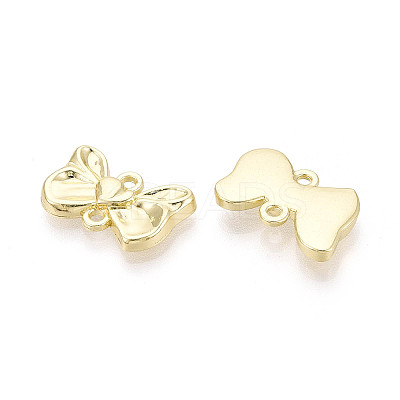 Alloy Bowknot Links Connector Charms PALLOY-T091-35G-1