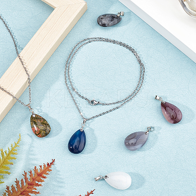 DIY Pendant Necklaces Making Kits DIY-UN0002-13P-1