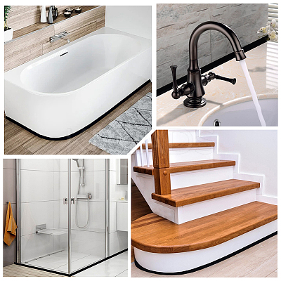 TPE Collapsible Shower Threshold Water Dam AJEW-WH20070-004C-02-1