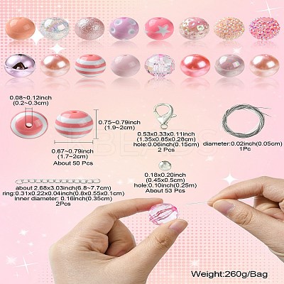 DIY Bubblegum Bracelet Pendant Decoration Making MACR-CJC0005-02A-03-1