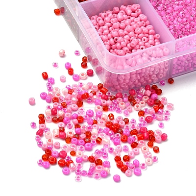 8500Pcs 10 Style Glass Seed Beads SEED-YW0001-80A-1