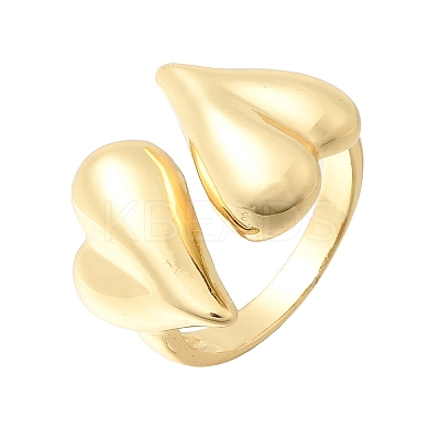 Brass Cuff Open Rings KK-CBA5B62-08G-1