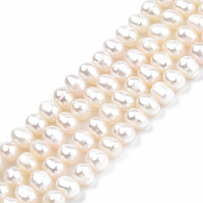 Natural Cultured Freshwater Pearl Beads Strands LS-PEAR-N013-04B-01-1