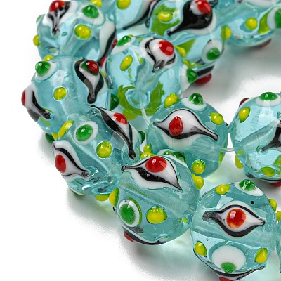Handmade Lampwork Beads Strands LAMP-N025-05C-1