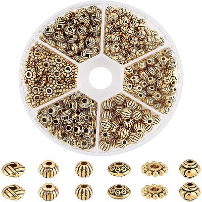 Gear Tibetan Style Alloy Spacer Beads PALLOY-NB0001-94G-NF-1