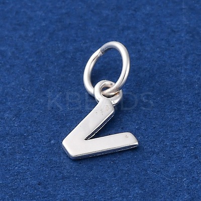 925 Sterling Silver Letter Charms STER-C012-01S-V-1