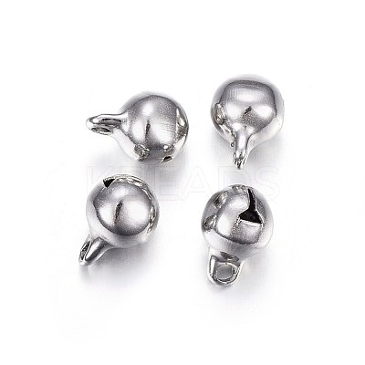 Tarnish Resistant 304 Stainless Steel Bell Charms STAS-F174-20P-B-1