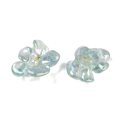 AB Color Transparent Epoxy Resin & ABS Pearl Decoden Cabochons LS-CRES-S367-18C-1