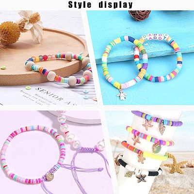 Handmade Polymer Clay Beads CLAY-R067-6.0mm-B23-1