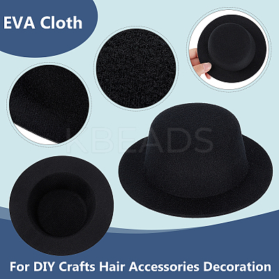 12Pcs 3 Styles EVA Cloth Mini Hat Fascinator Base AJEW-BC0007-02-1