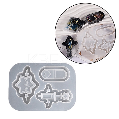 DIY Medical Theme & Demon Wing Quicksand Pendant Silicone Molds SIMO-PW0013-02A-1