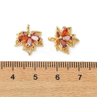 SHEGRACE Brass Cubic Zirconia Charms XGRQ3P967-614G-1