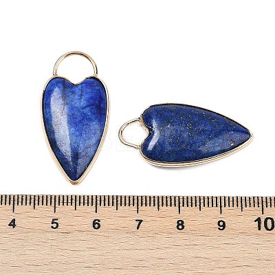 Dyed Natural Lapis Lazuli Pendants G-G193-02G-01-1