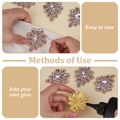 4Pcs Teardrop Shape Hotfix Rhinestone PATC-FG0002-25C-1