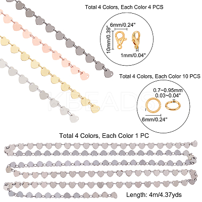DIY Chain Necklaces Making Kits DIY-CA0002-45-1