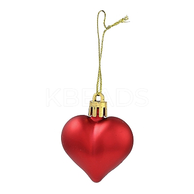 Valentine's Day Electroplate Plastic Heart Pendants Decorations KY-D020-02C-1