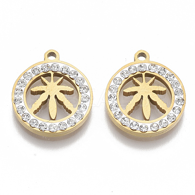 201 Stainless Steel Pendants STAS-N091-22G-1