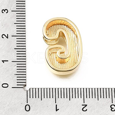 Brass Slide Charms KK-E802-33G-G-1