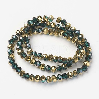 Electroplate Transparent Glass Beads Strands LS-EGLA-A034-T6mm-O10-1